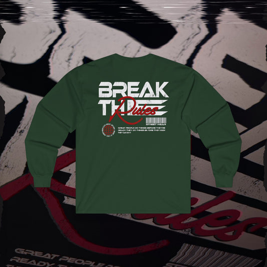 Break The Rules - Forest Green - Long Sleeve T-Shirt