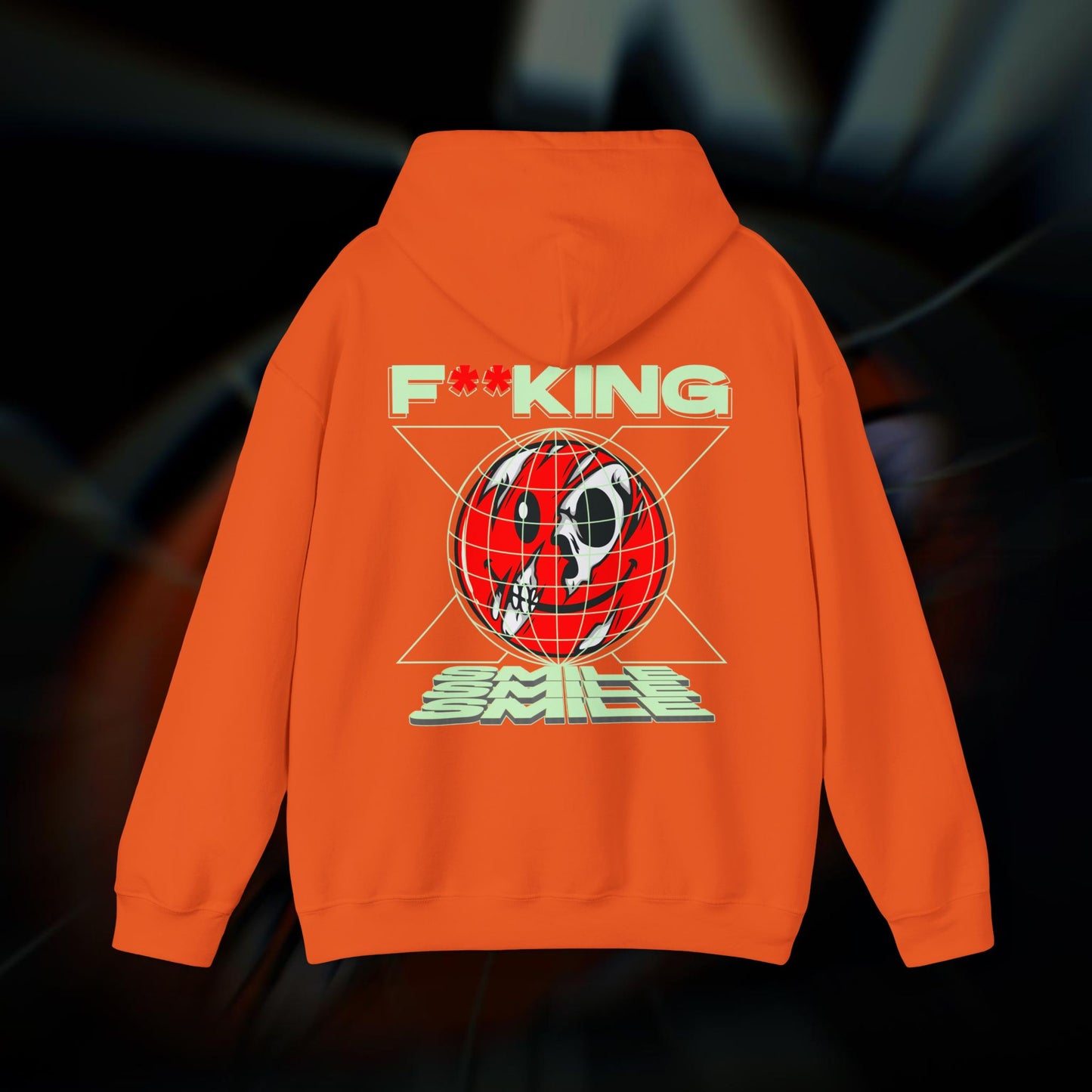 F**KING SMILE! - Orange - Hoodie