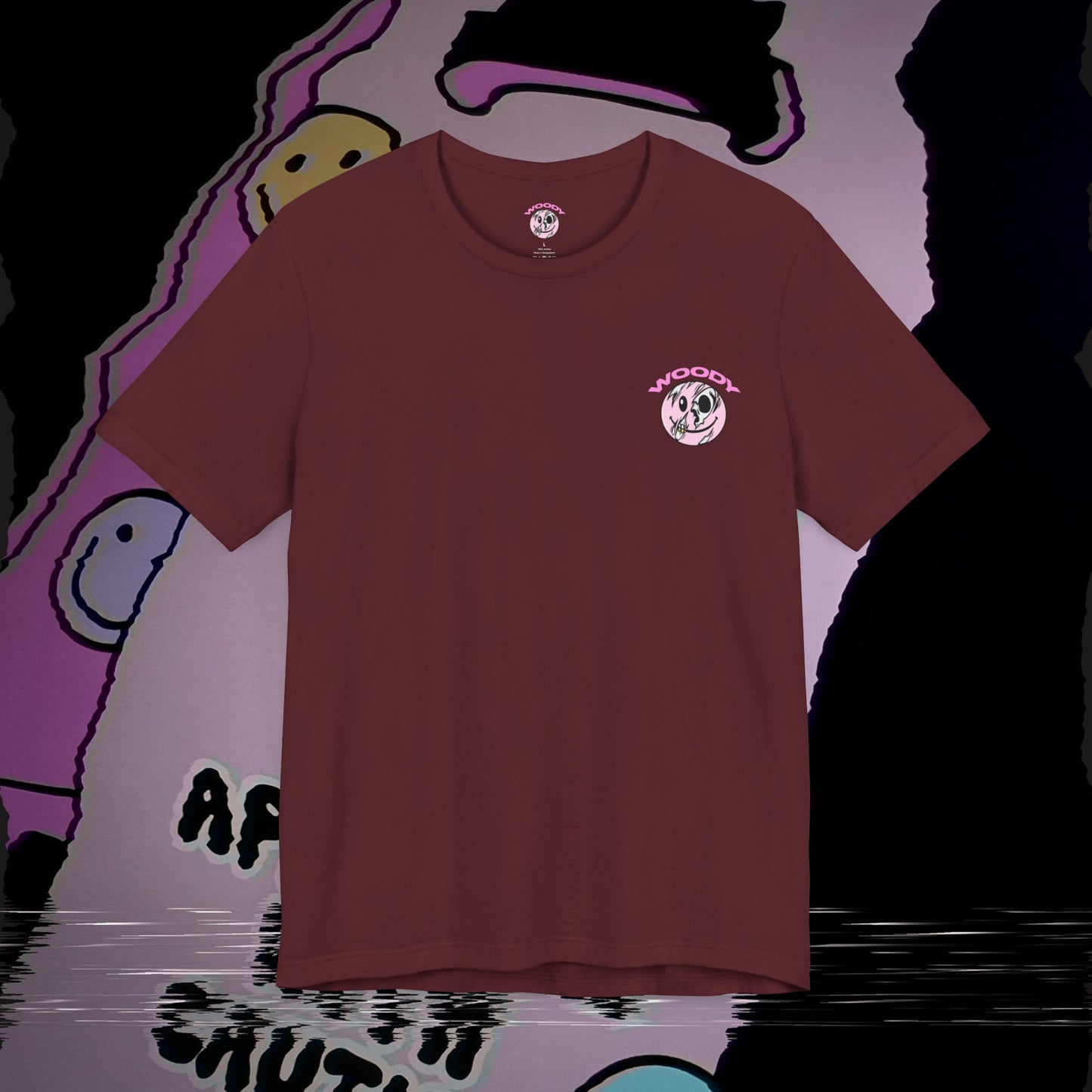 Not In The Mood - Maroon - T-Shirt