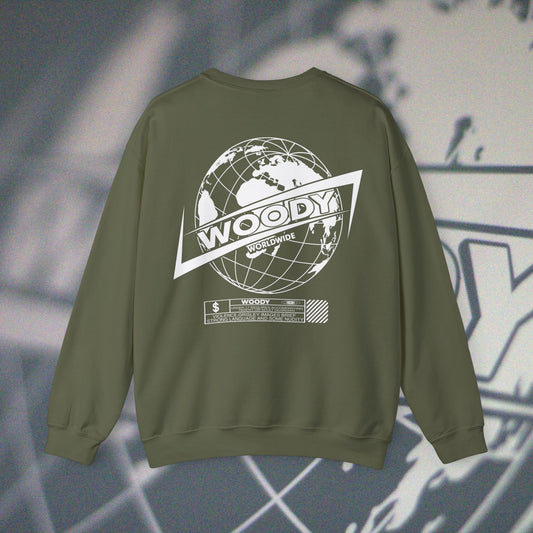 Woody Worldwide - Military Green - Crewneck