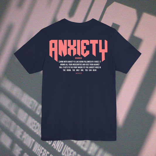 Anxiety - Navy - T-Shirt