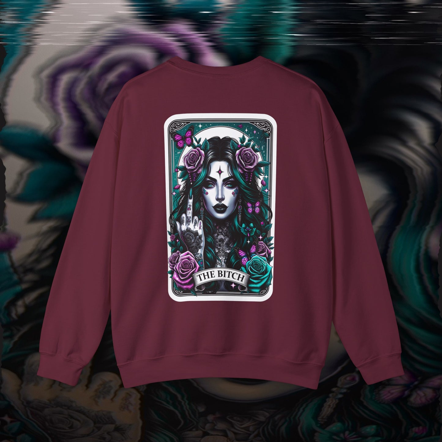 The Bitch - Maroon - Crewneck