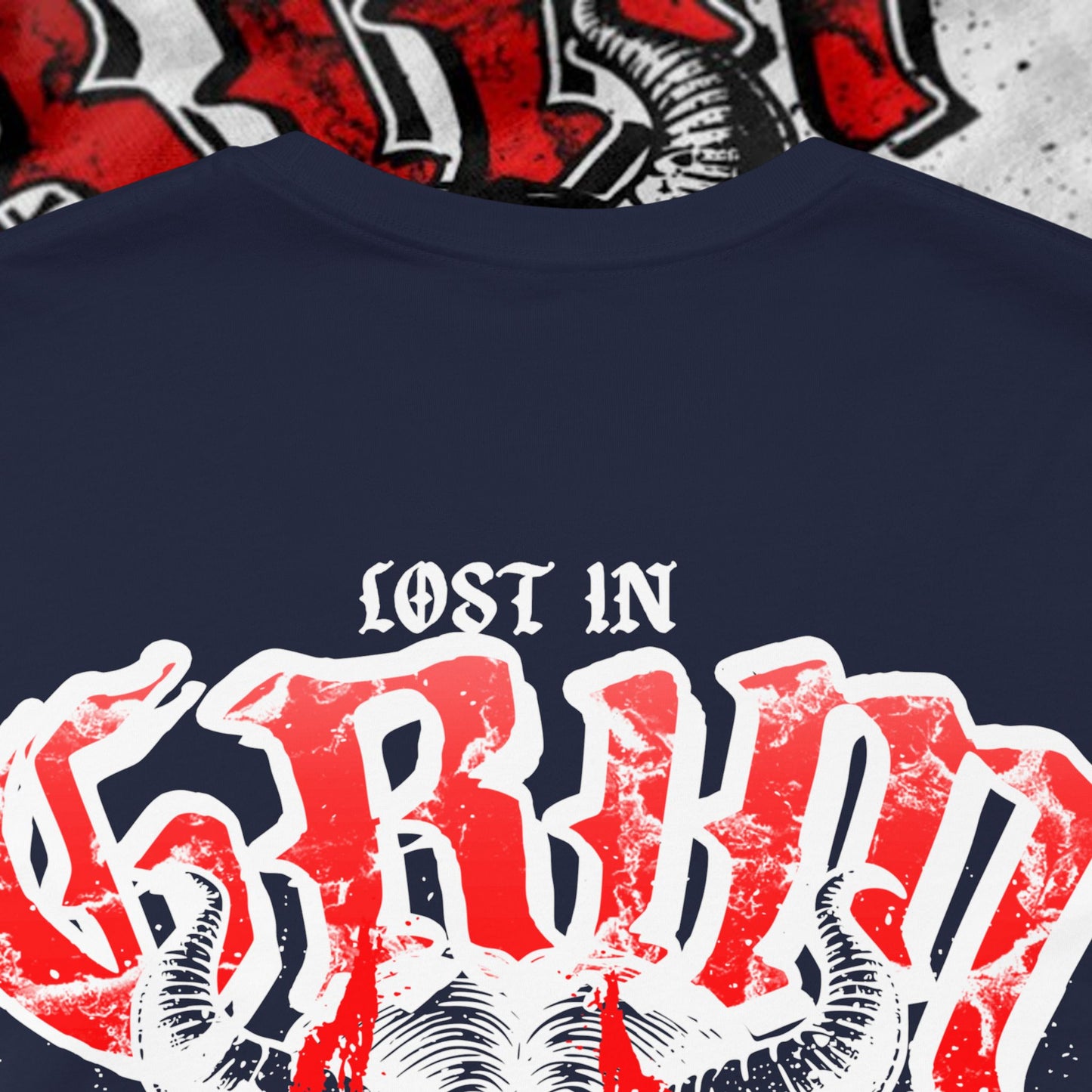 Lost In Grim - Navy - T-Shirt