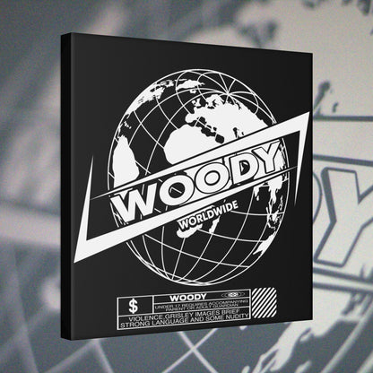Woody Worldwide - 20x20 Matte Canvas Print