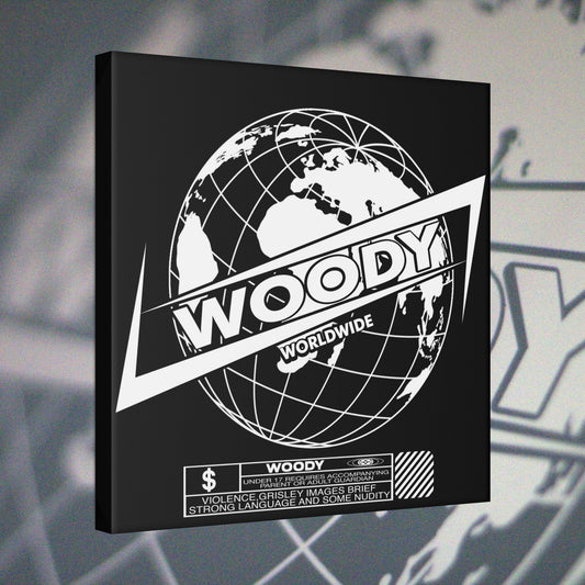 Woody Worldwide - 20x20 Matte Canvas Print