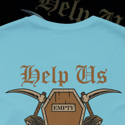 Help Us - Turquoise - T-Shirt