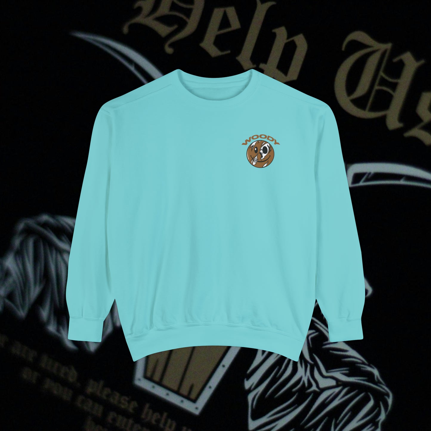 Help Us - Mint - Crewneck