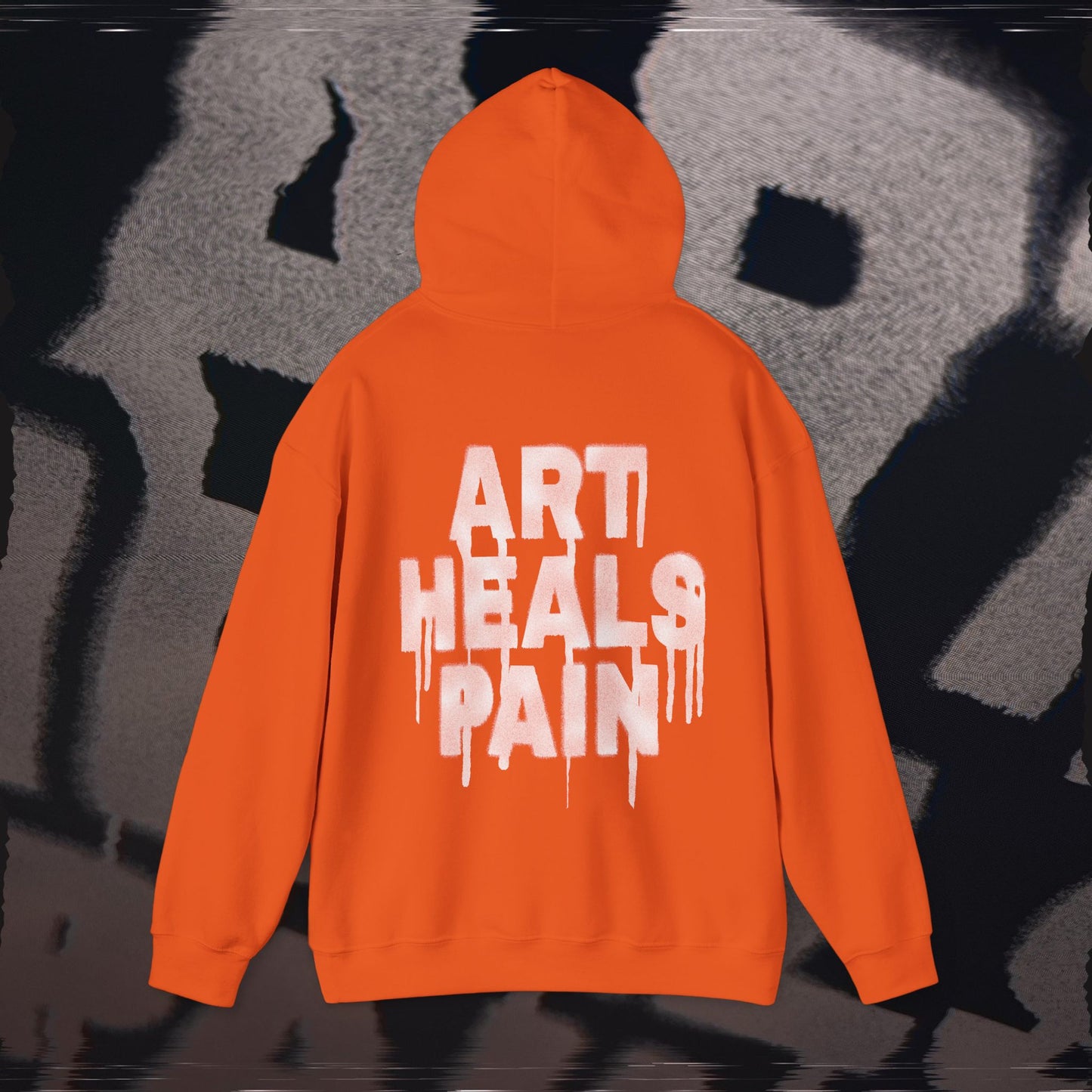 Art Heals Pain - Orange - Hoodie