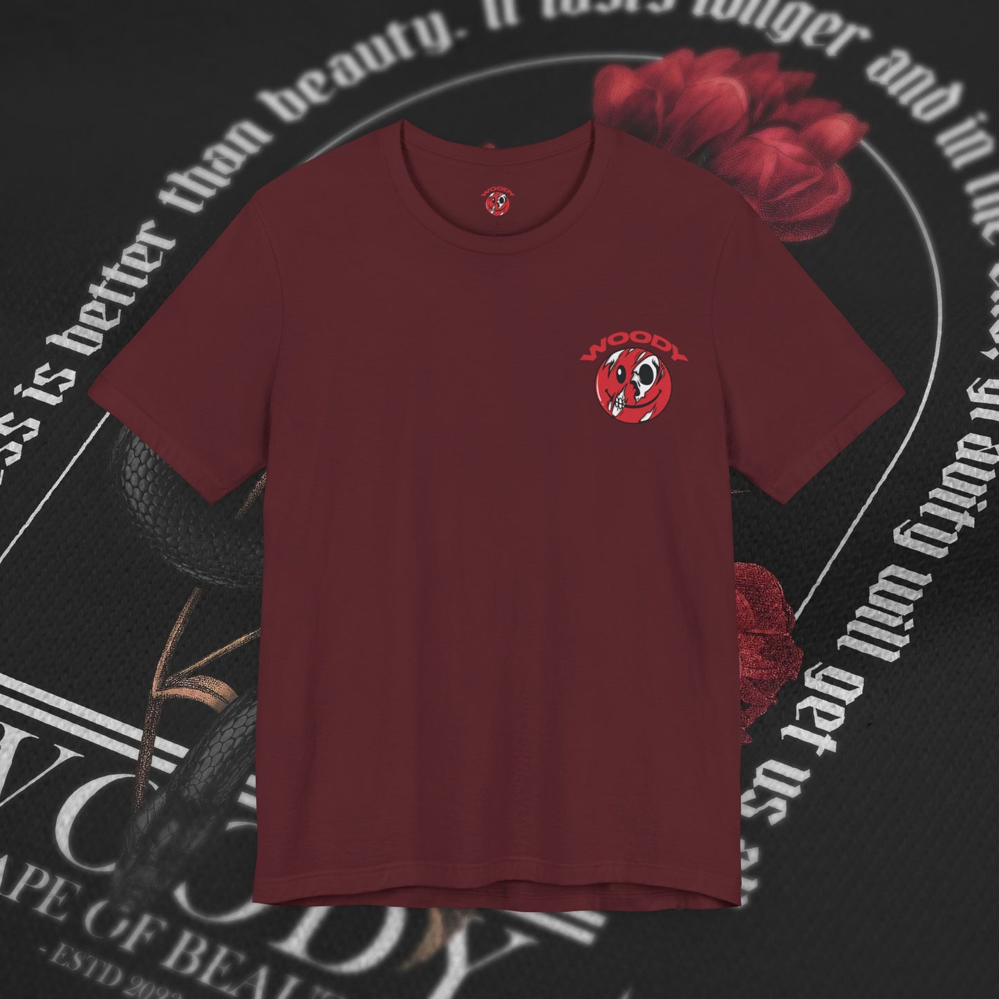 Shape Of Beauty - Maroon - T-Shirt