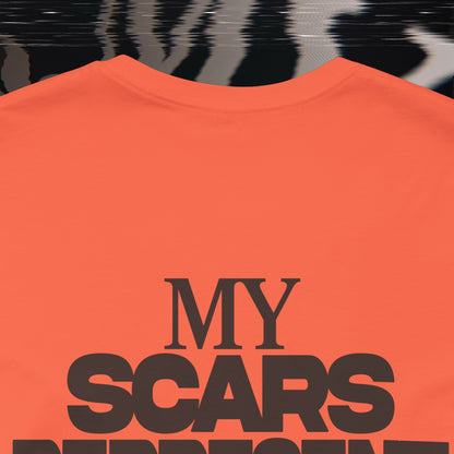 My Scars Represent My Mercy - Coral - T-shirt