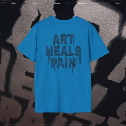 Art Heals Pain - Sapphire - T-Shirt