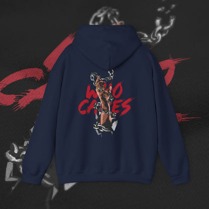 Who Cares - Navy - Hoodie