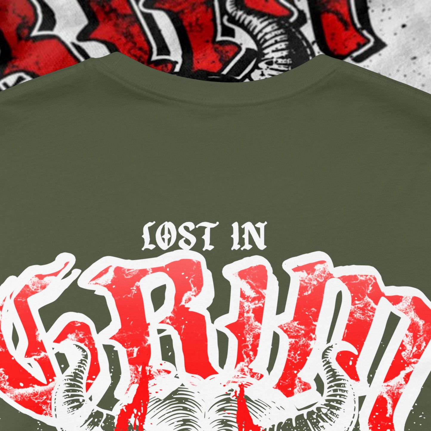 Lost In Grim - Military Green - T-Shirt