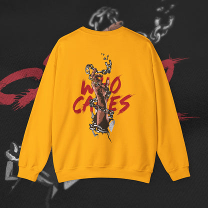 Who Cares - Gold - Crewneck