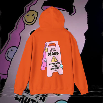 Not In The Mood - Orange - Hoodie