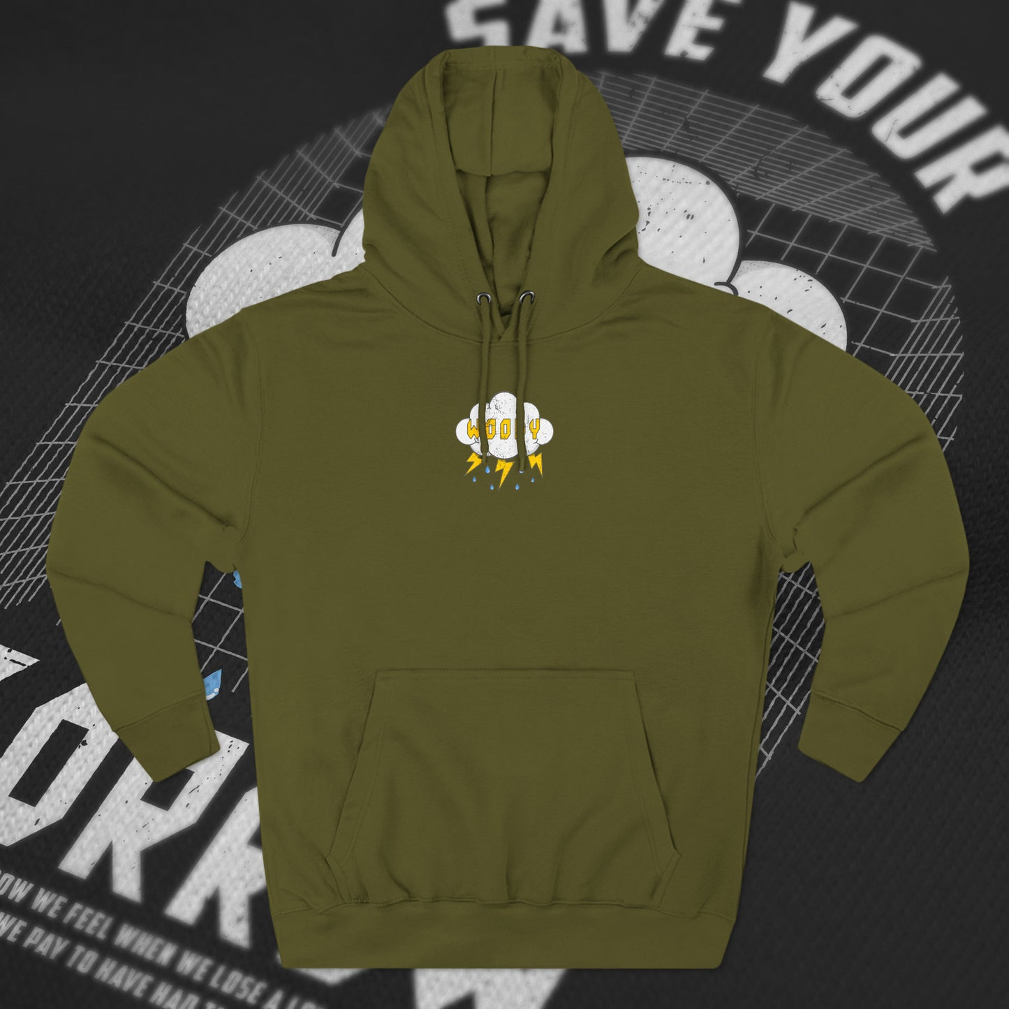 Save Your Sorrow - Army Green - Hoodie