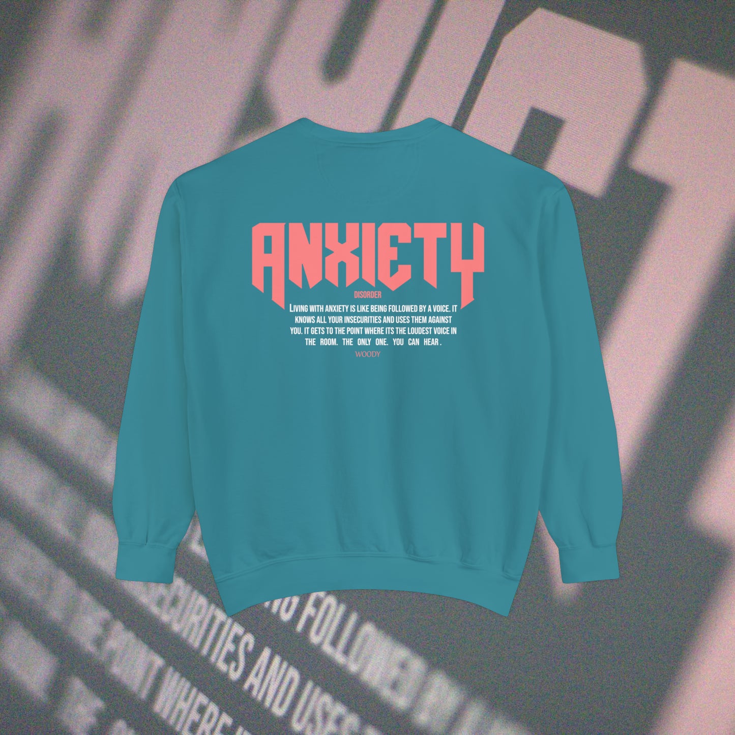 Anxiety - Topaz Blue - Crewneck