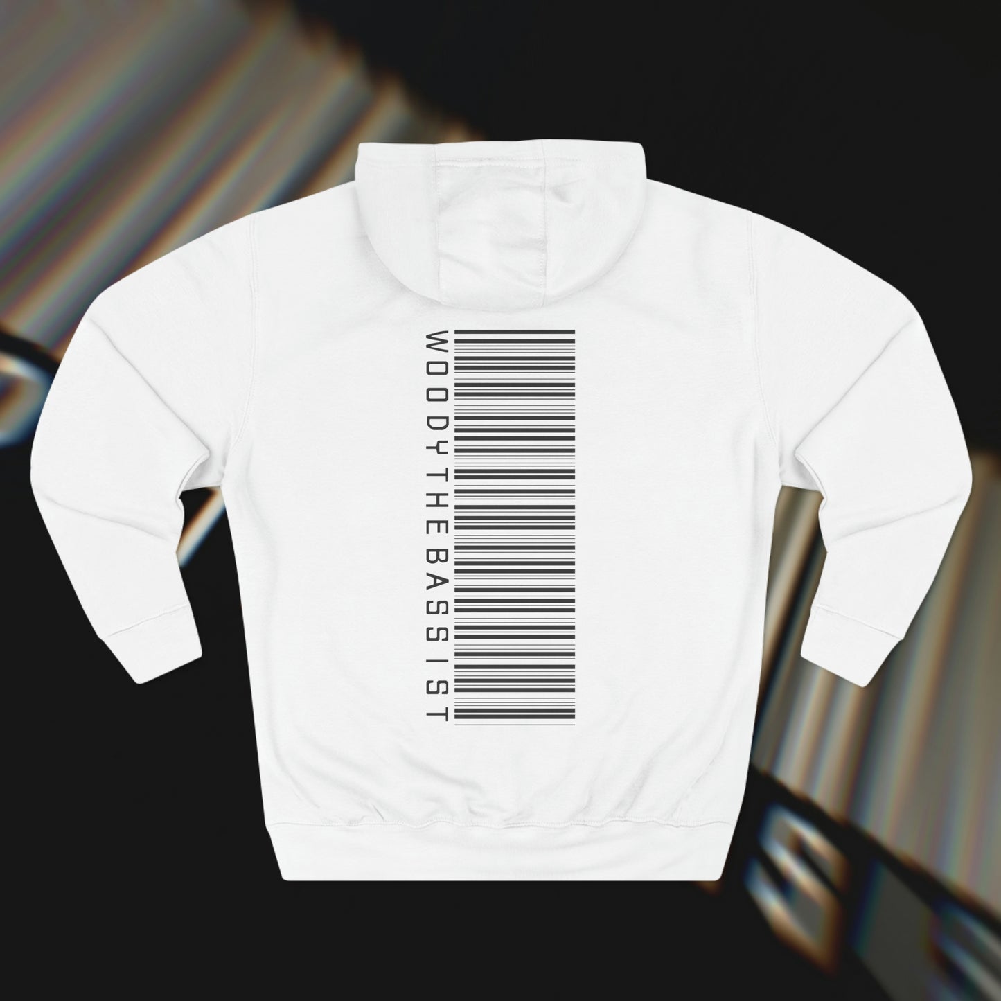 Barcode - White - Hoodie