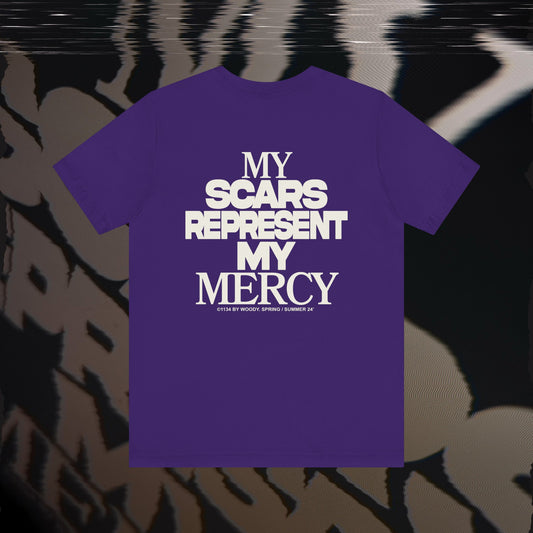 My Scars Represent My Mercy - Purple - T-shirt