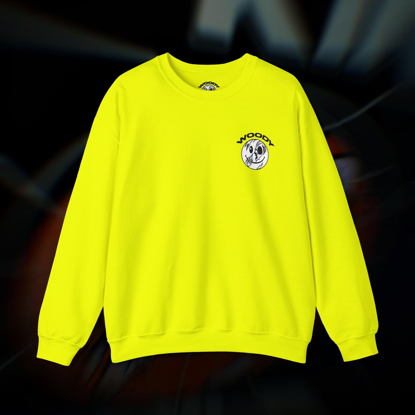 F**KING SMILE - Safety Green - Crewneck