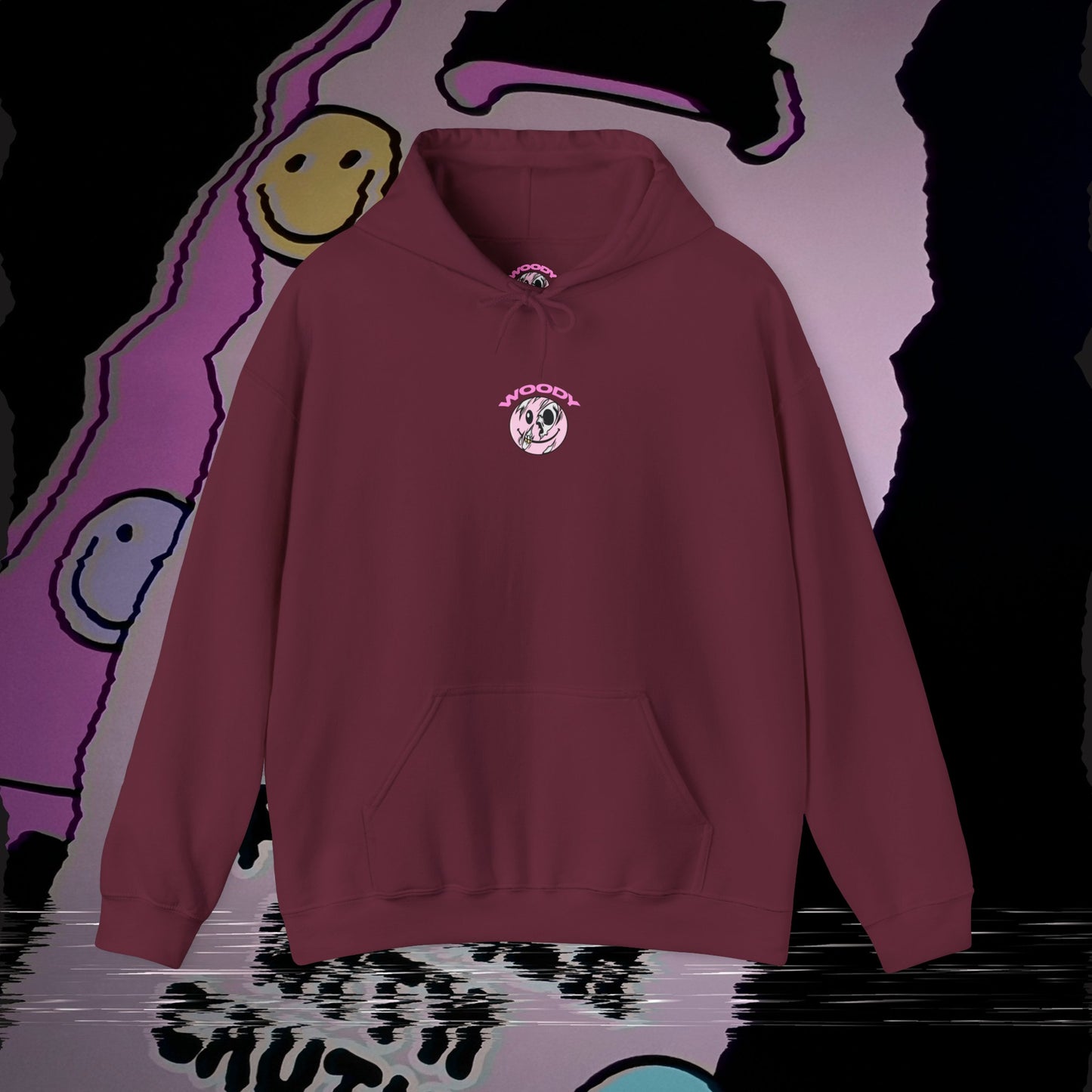 Not In The Mood - Maroon - Hoodie