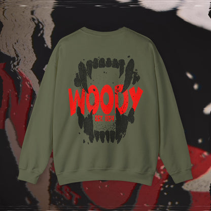 Bite Back - Military Green - Crewneck