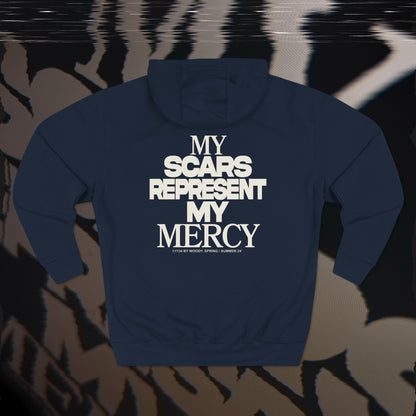 My Scars Represent My Mercy - Navy - Hoodie