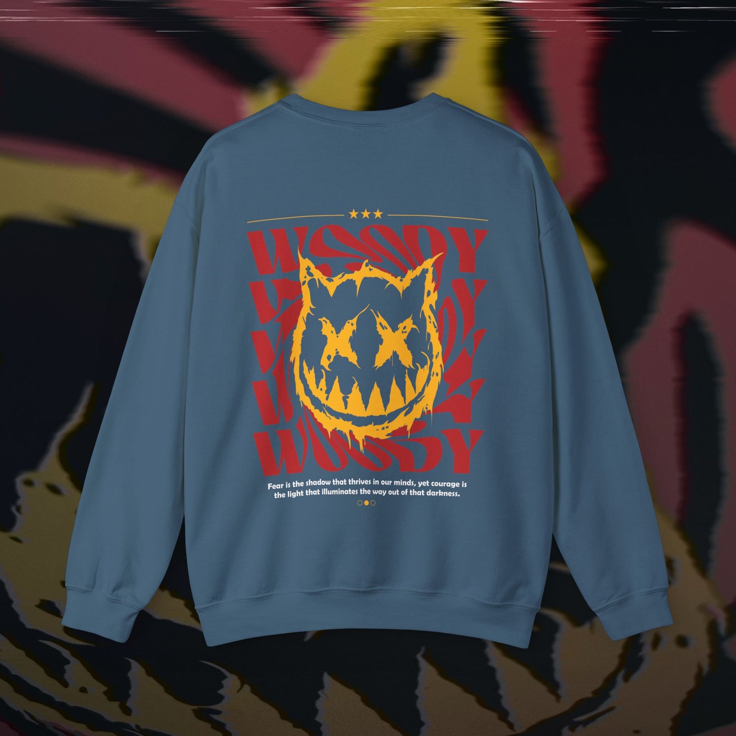 Face Your Demons - Indigo Blue - Crewneck