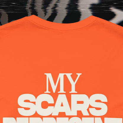 My Scars Represent My Mercy - Orange - T-shirt