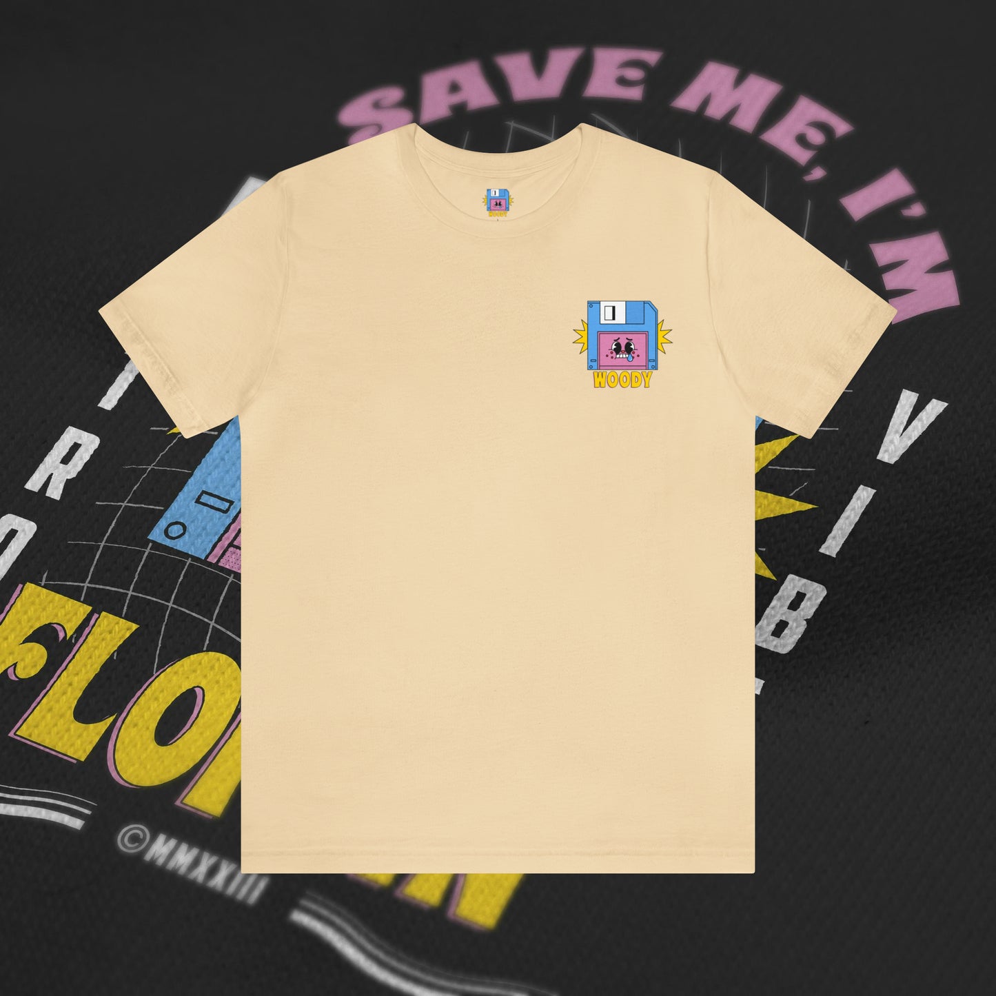 Save Me, I'm Floppin' - Soft Cream - T-Shirt