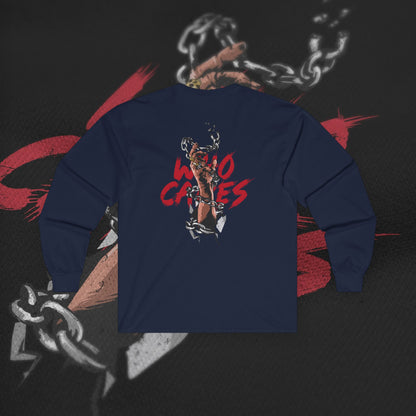 Who Cares - Navy - Long Sleeve