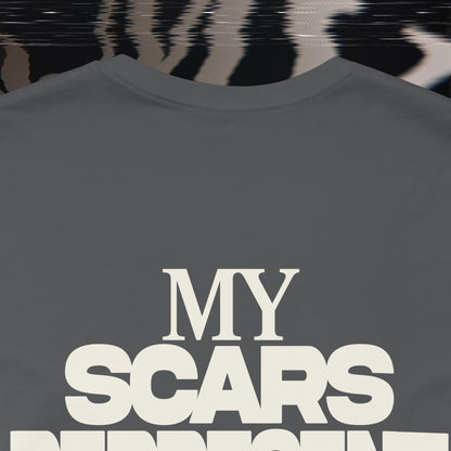 My Scars Represent My Mercy - Asphalt - T-shirt