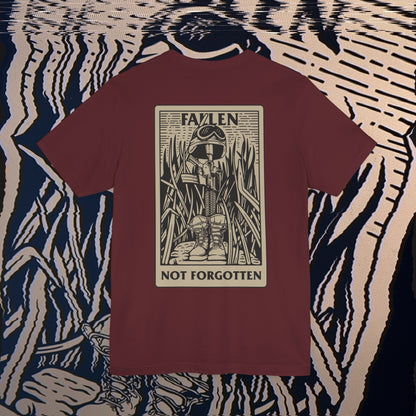 Fallen, Not Forgotten - Maroon - T-Shirt