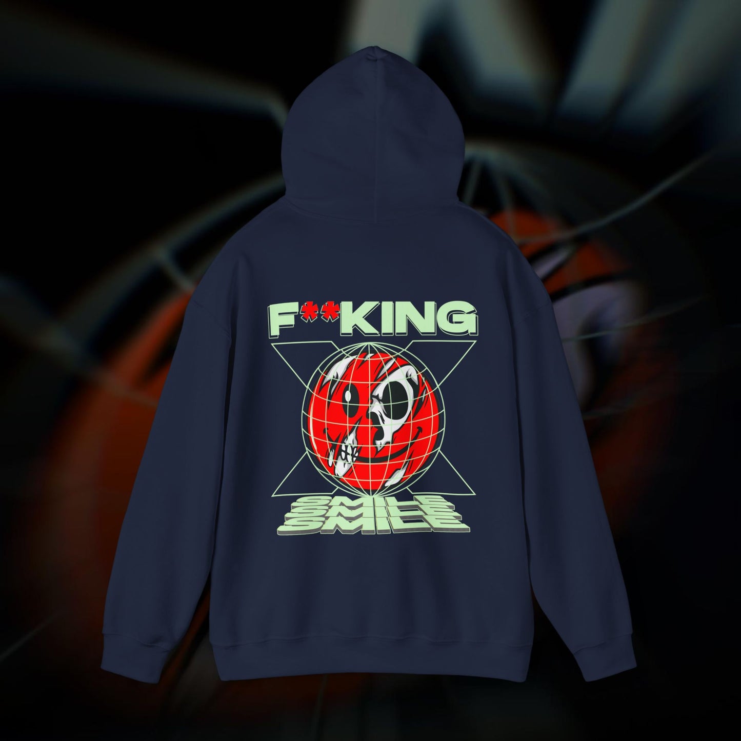 F**KING SMILE! - Navy - Hoodie