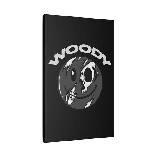 WoodyTheBassist Logo Canvas | 24x36 Vertical Art Print