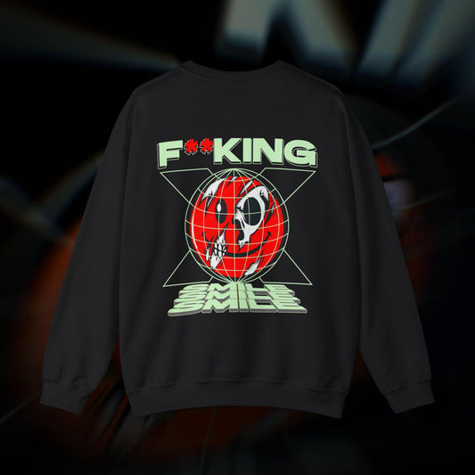 F**KING SMILE - Black - Crewneck