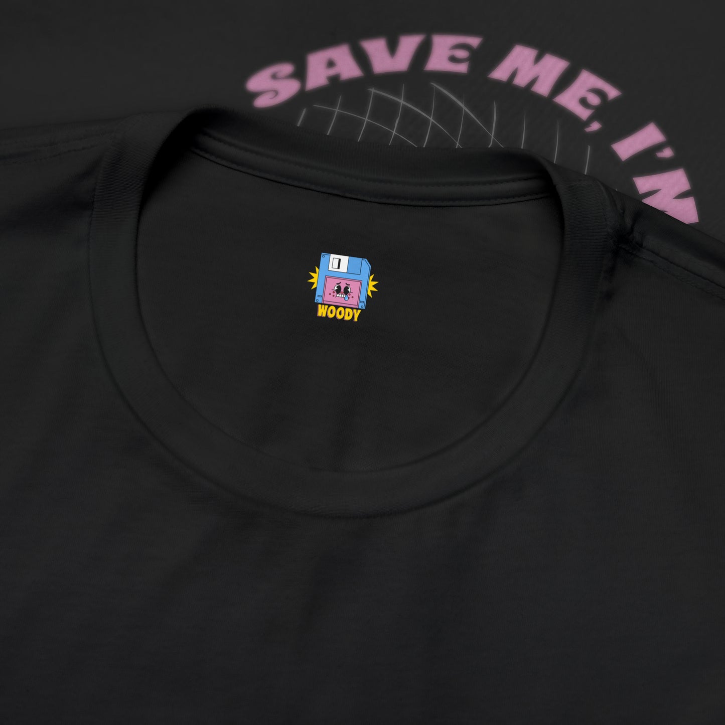 Save Me, I'm Floppin' - Black - T-Shirt