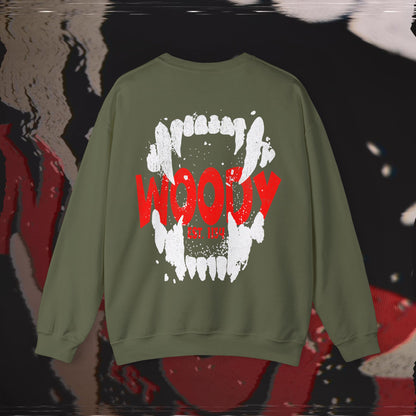 Bite Back - Military Green - Crewneck
