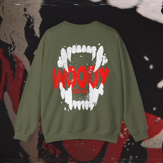 Bite Back - Military Green - Crewneck