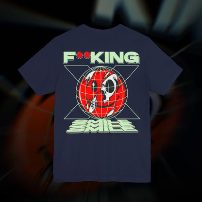 F**KING SMILE - Navy - T-Shirt