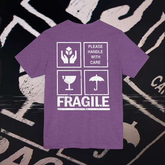 Fragile - Heather Purple - T-Shirt