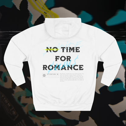 No Time For romance - White - Hoodie