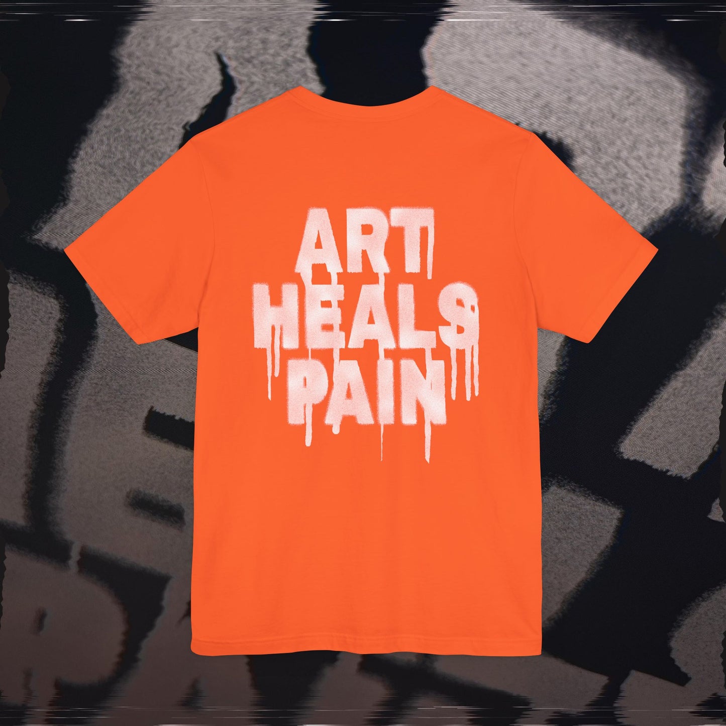 Art Heals Pain - Orange - T-Shirt