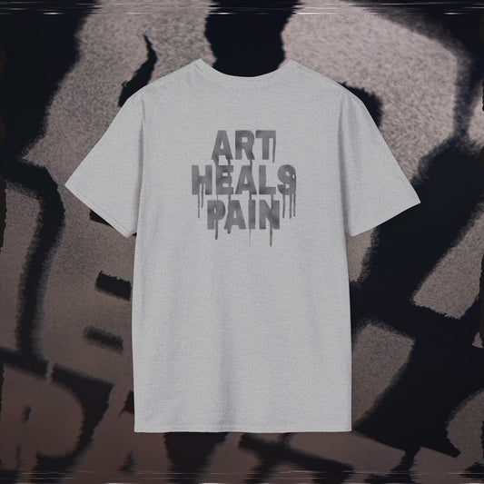 Art Heals Pain - Sports Grey - T-Shirt