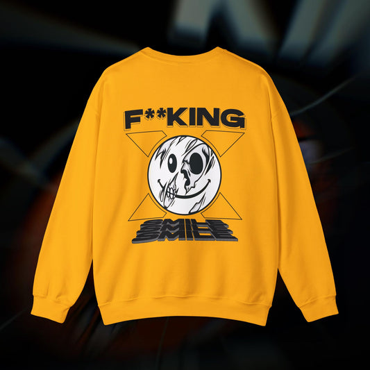 F**KING SMILE - Gold - Crewneck