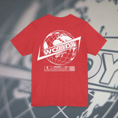 Woody Worldwide - Heather Red - T-Shirt