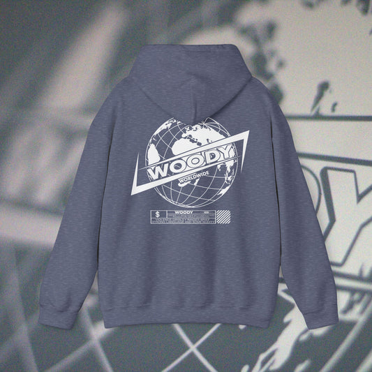 Woody Worldwide - Heather Navy - Hoodie
