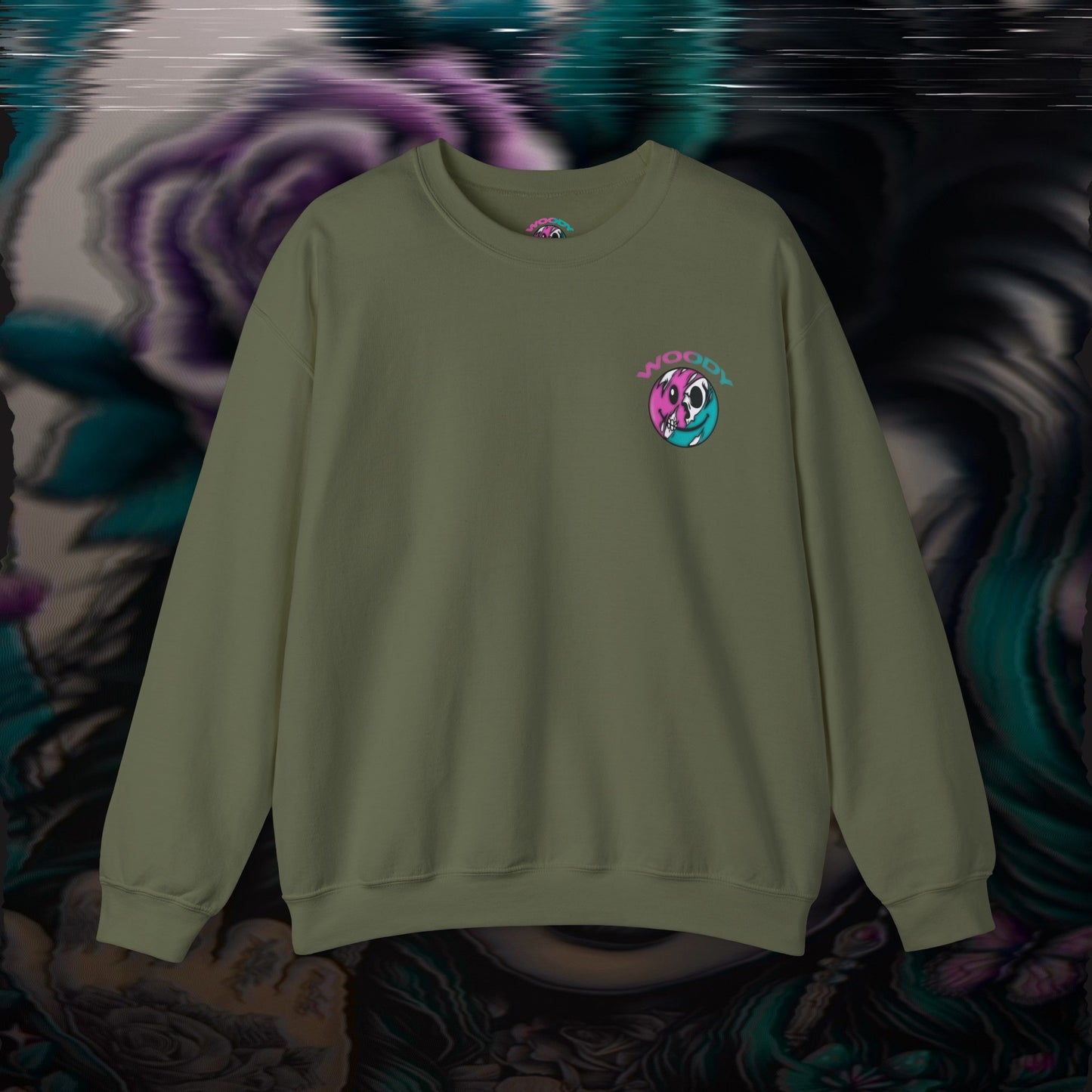 The Bitch - Military Green - Crewneck