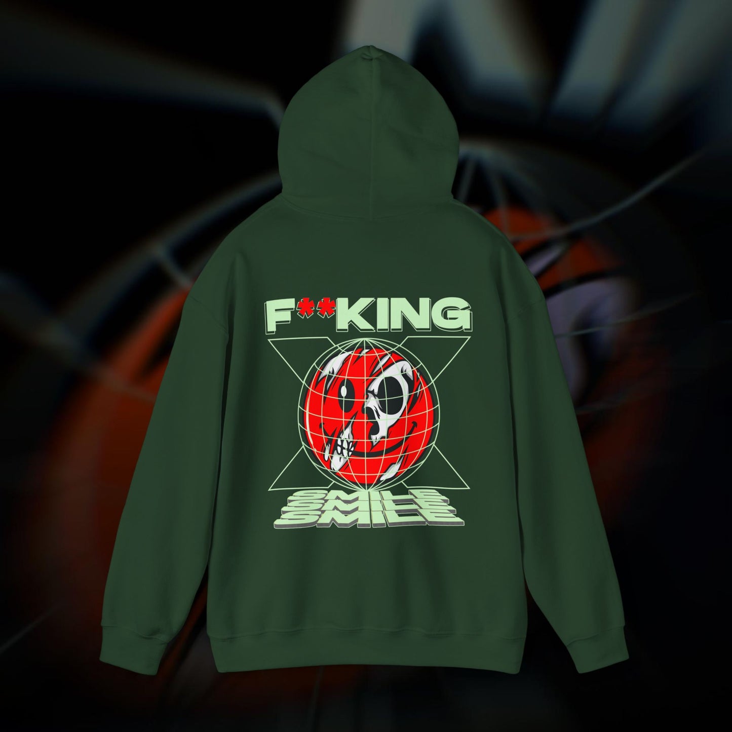 F**KING SMILE! - Forest Green - Hoodie