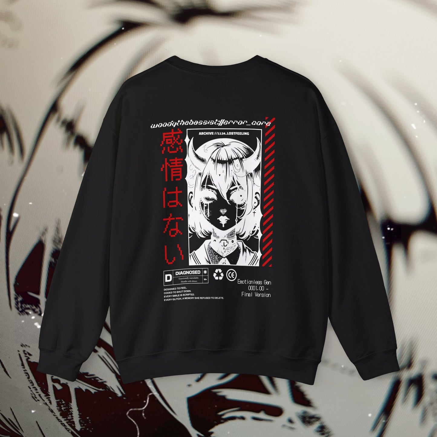 EMOTIONLESS_GEN - Black - Crewneck